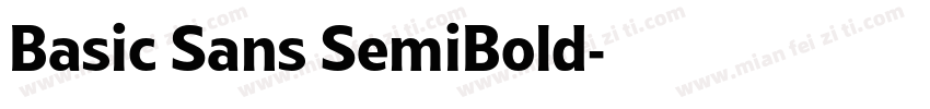 Basic Sans SemiBold字体转换